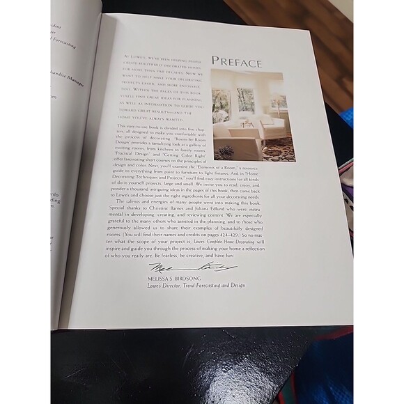Lowes Complete Home Improvement Decorating Hardcover Book Melissa  S. Birdsong - Picture 7 of 7